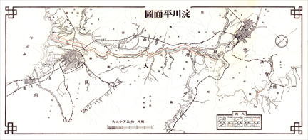 淀川平面図(『淀川治水誌』1931年所収)