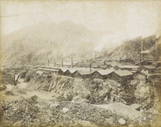 足尾銅山の工場・煙突・鉱山(古市公威旧蔵写真)