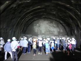 こばやし峠トンネル／掘削部見学